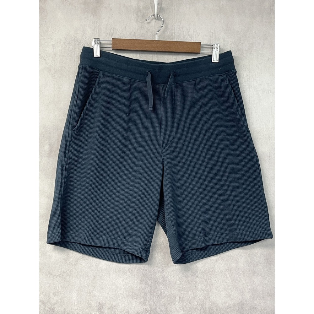 LL Bean Mens Waffle Knit Shorts Size M Lounge Outdoor Coastal Cabin Heritage